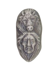 5 Troy Ounce Silver Bison and Warrior