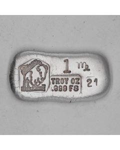 1 Troy Ounce Silver Bar - Virgo 2021