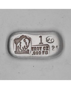 1 Troy Ounce Silver Bar - Cancer 2021