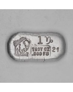 1 Troy Ounce Silver Bar - Capricorn 2021