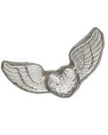 2 Troy Ounce Silver Winged Heart