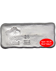 25 Troy Ounce Silver Bar