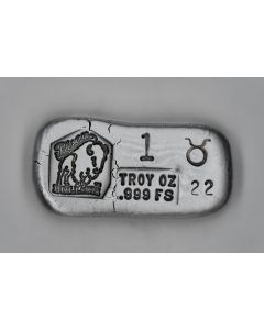 1 Troy Ounce Silver Bar - Taurus 2022