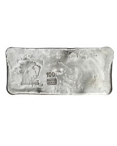 100 Troy Ounce Silver Bar - Discontinued 