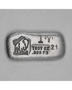 1 Troy Ounce Silver Bar - Aries 2021